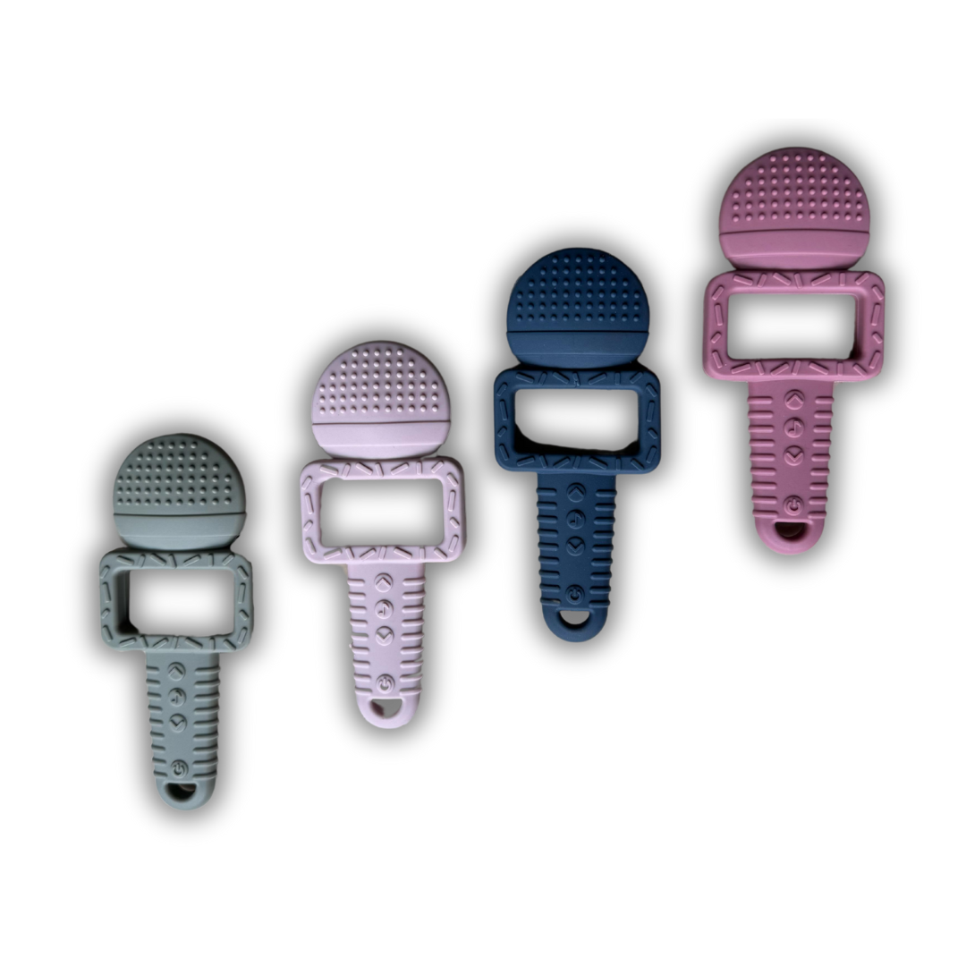 Microphone Silicone Baby Teether