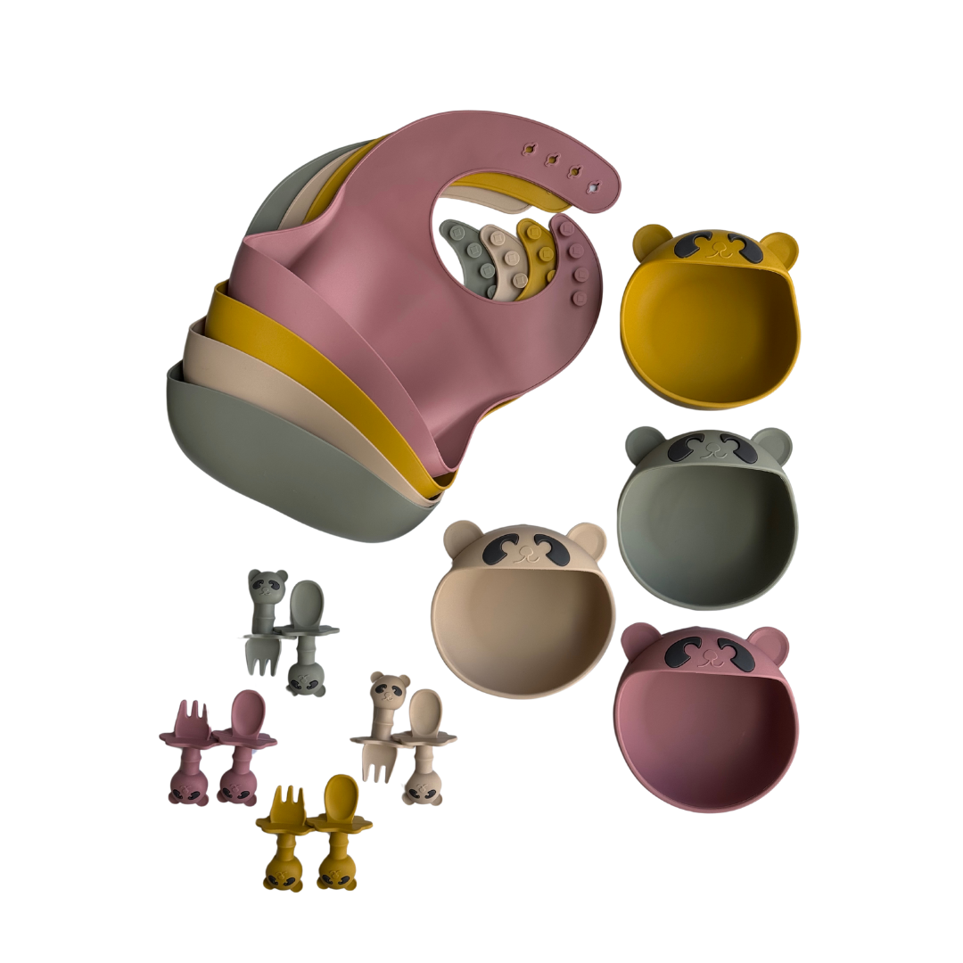 Silicone Bear Feeding Set