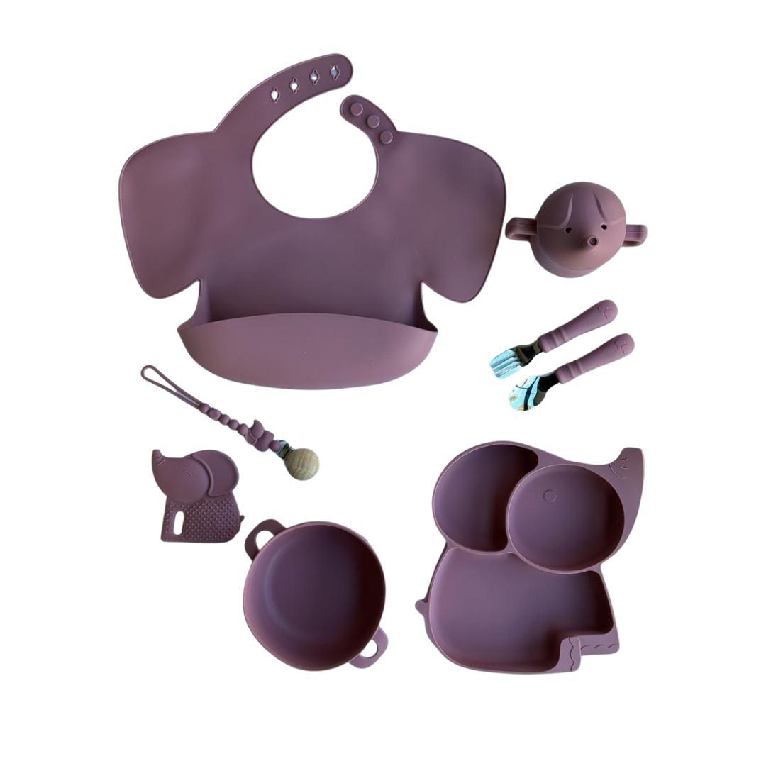 Silicone Elephant Set - 8 pcs