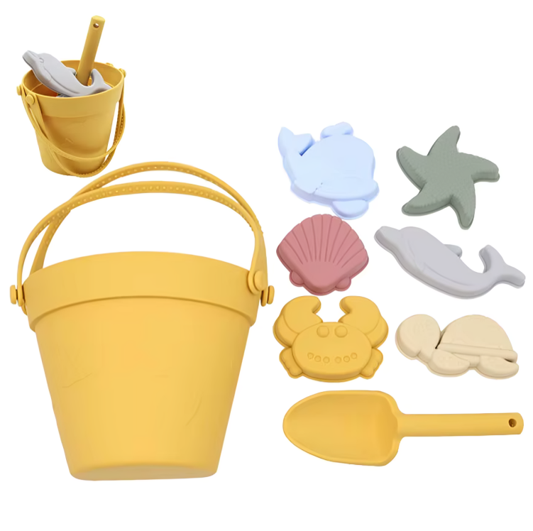 Silicone Beach Toy Set - 8 pcs