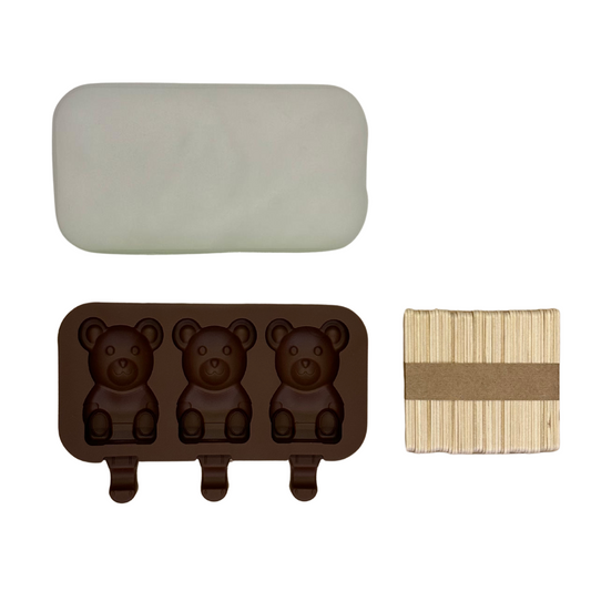 Bear-Shaped Silicone Ice Cream Molds