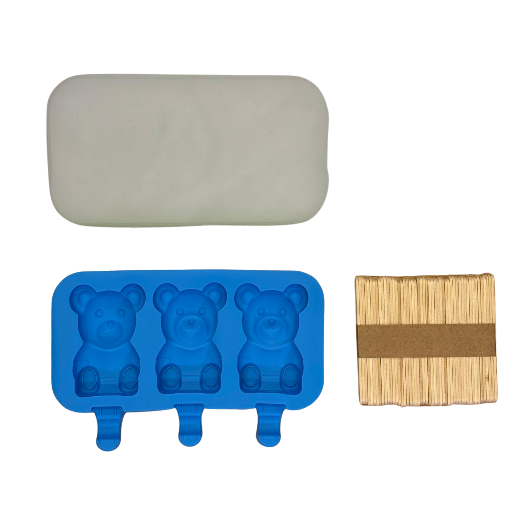 Bear-Shaped Silicone Ice Cream Molds