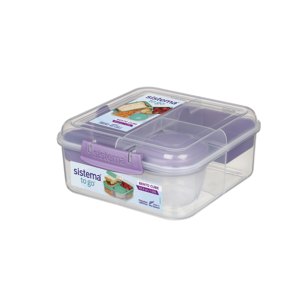 Sistema Bento cube to go with yogurt pot 1.25L