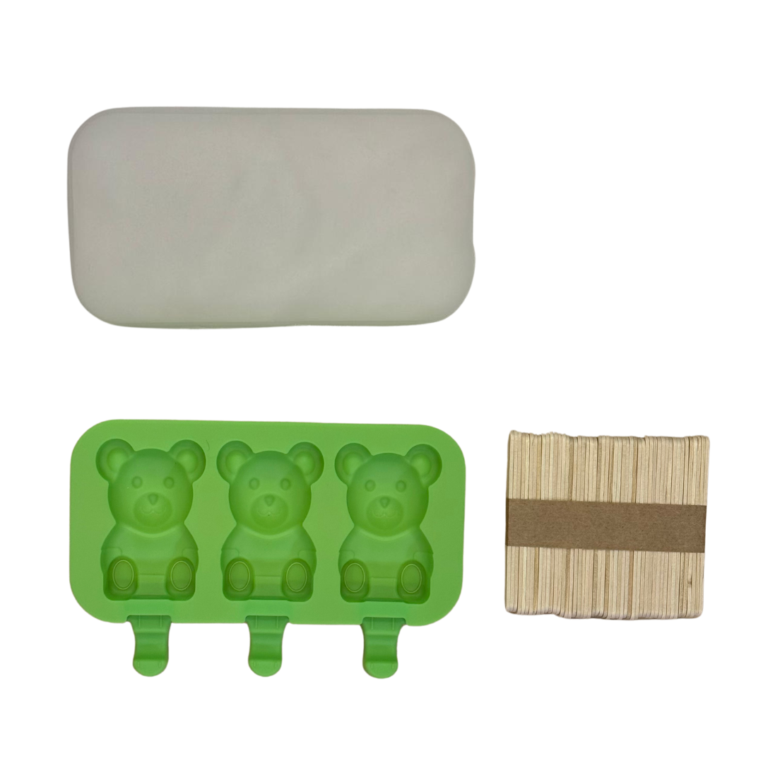 Bear-Shaped Silicone Ice Cream Molds